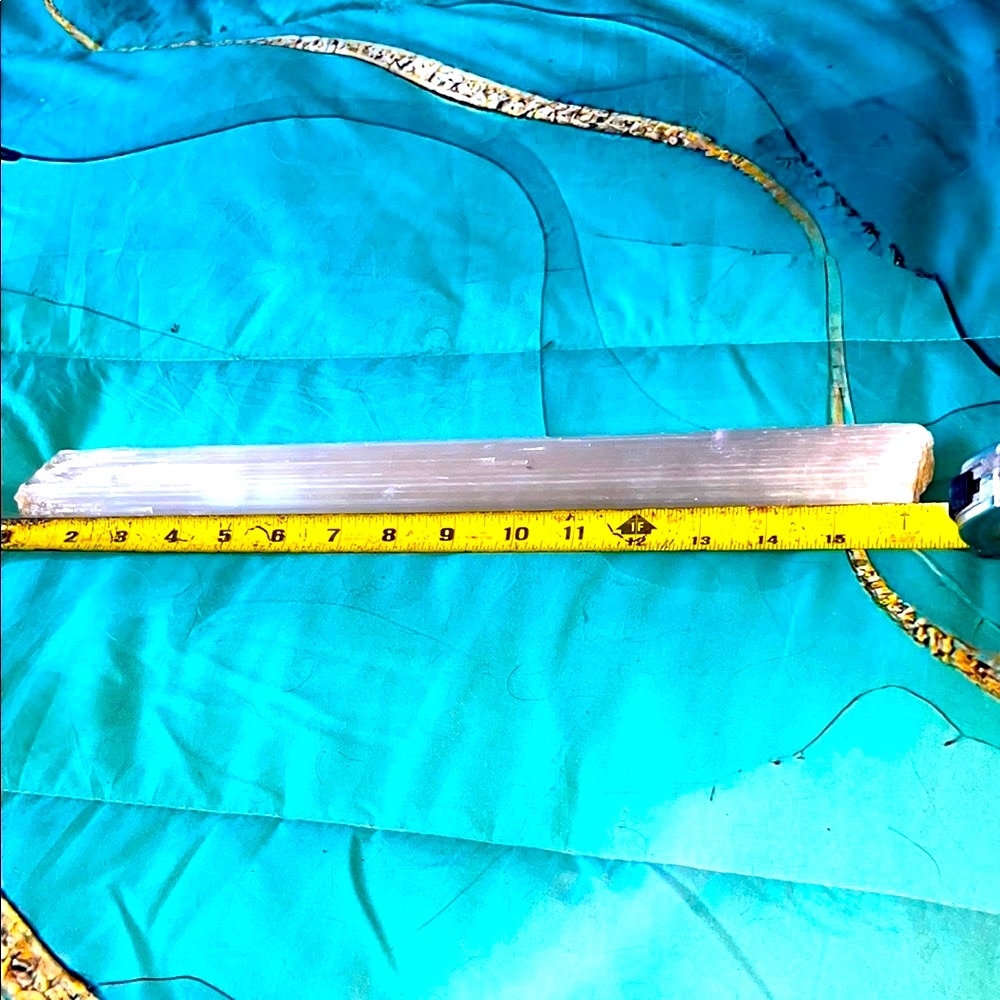 Smooth Selenite Wand 16 inches raw